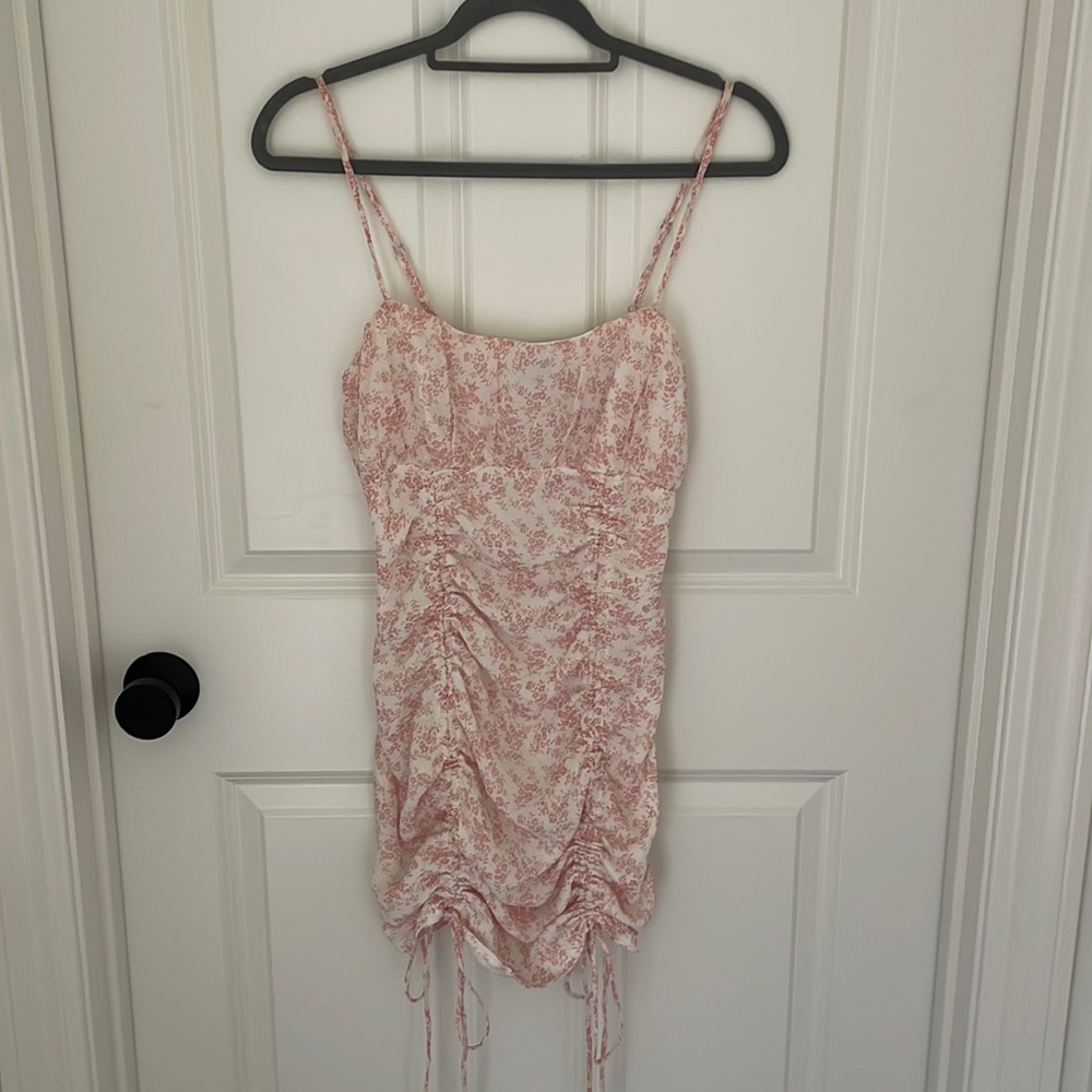 Princess polly pink floral mini dress